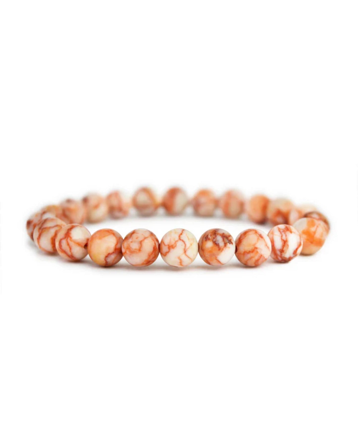 Red Vein Jasper 8mm Bracelet