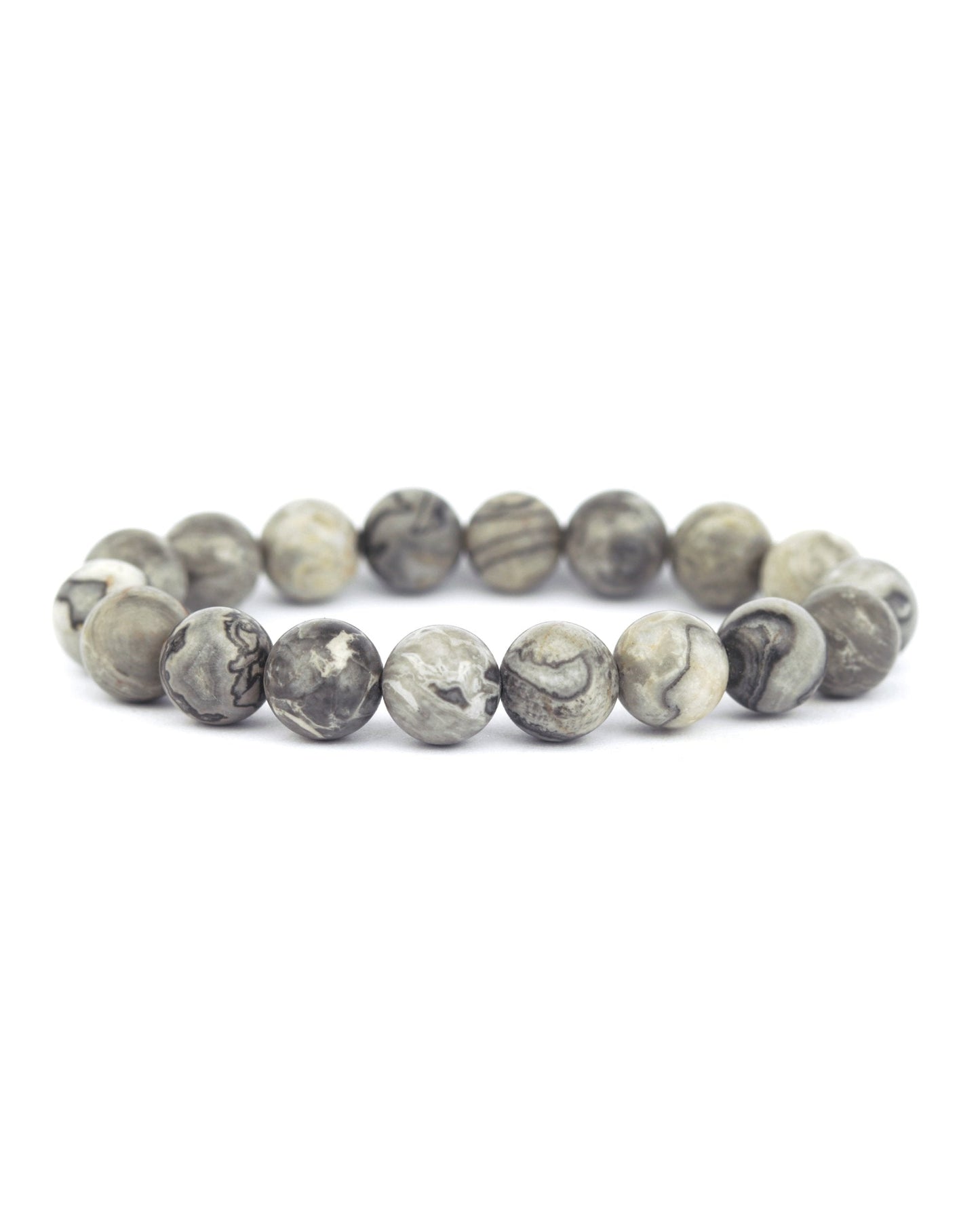Gray Jasper 10mm Bracelet