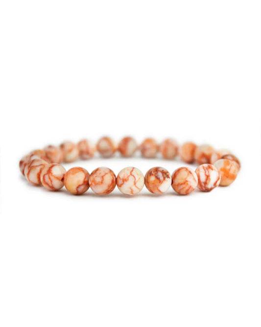 Red Vein Jasper 8mm Bracelet